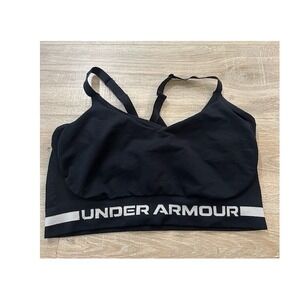 Under Armour Womens 3X Black Strappy Adjustable Sports Bra 1371199